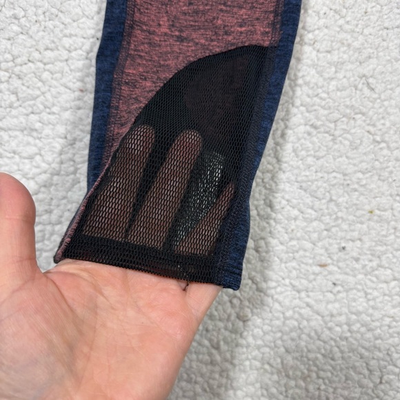 Free People Movement Dylan Cropped Leggings Size S Mesh Cut Outs - Picture 3 of 5